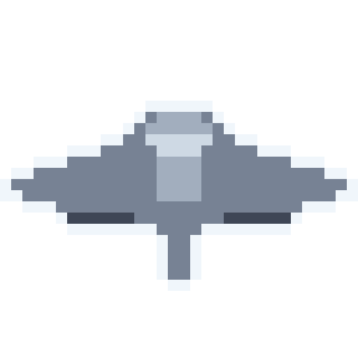 Pixel art Manta Ray UAP, Class V